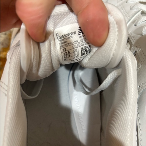 New Balance White Sneakers 550 size 13 - Picture 6 of 9